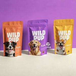 Bolsas de Embalaje Personalizadas para Alimentos para Mascotas, Impresión Digital, Bolsas de Papel de Aluminio para Golosinas para Perros y Gatos - Product Image 1