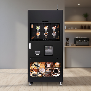 Distributeur automatique de <span class=keywords><strong>café</strong></span> en dosettes, capacité 150, refroidissement par compresseur, puissance 1500W, compatible SDK, paiement par carte de crédit/protocole MDB/système Android - Product Image 1