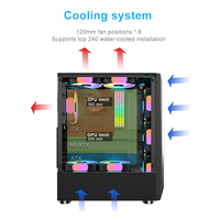 SNOWMAN 2023 Most Popular High Quality Gaming PC Desktop Computer Gaming RGB ATX Computer Case Frame Chassis &Mid Tower Cabinet
