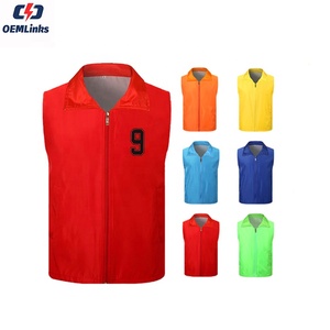 Chaleco de entrenamiento de fútbol transpirable de secado rápido personalizado, Baberos de fútbol de malla de poliéster, chaleco de trabajador voluntario, chaleco publicitario - Product Image 1