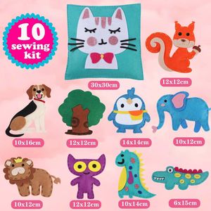 Customizable DIY Handmade <strong>Felt</strong> Tote Bag <strong>Kit</strong> My First Sewing Craft Set for Kids Gift for Craft Lovers Daily Carry - Product Image 1