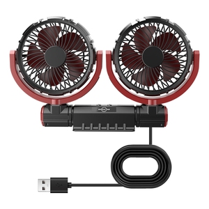 F7201 Double <b>Heads</b> Car <b>Fan</b> Cooler 6 Inches 360 Rotation Brushless Motors 2024 Other <b>Fans</b> Car <b>Fans</b> for Cars - Product Image 1