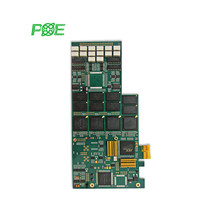 Module RF haute fréquence, assemblage de circuits imprimés (PCBA), carte de production avec masque de soudure vert RoHS, matériau FR4, surface plaquée or par immersion