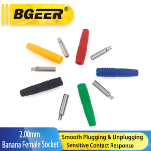 Connettore <span class=keywords><strong>Banana</strong></span> Femmina 2mm in Rame Puro, Accessori per Spine, Jack Rotondo in Metallo, Adattatore Terminale in Ottone - Product Image 3