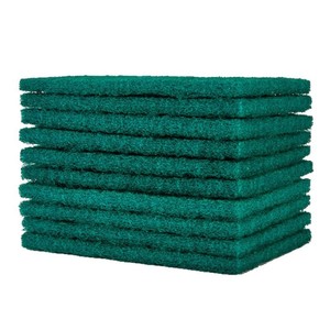 Diamond Sand Scouring Pad Green Rectangle Nylon Kitchen Cleaning Cloth For Pots And Pans - Product Image 3