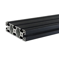 Profilé d'extrusion en aluminium anodisé noir/argent, cadre sur mesure, usinage CNC, perçage, découpe, profil pour simulateur de course