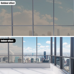 Film décoratif auto-adhésif réfléchissant <span class=keywords><strong>effet</strong></span> <span class=keywords><strong>miroir</strong></span> argenté et doré anti-explosion pour vitres de bâtiment et pare-brise architectural - Product Image 2