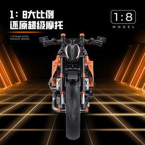 60501 Tech Motorcycle Racing Mechanical Building <b>Blocks</b> Assembly Toy Boy Motorcycle Model Gift - Product Image 3