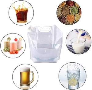 Conteneur de réservoir d'eau pliable clair transporteur en plastique réservoir d'eau Portable léger gain de place <span class=keywords><strong>sac</strong></span> d'eau pliant extérieur - Product Image 2