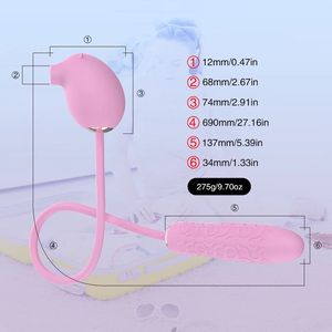 Volwassen Seksspeeltjes Voor Vrouwen Met Dubbele Tepelstimulator Clitoraal Massageapparaat G-Spot Masturbator Dildo Vibrator Alles-In-Één Vibrerend - Product Image 2