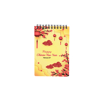 Qualisub Carnets de sublimation personnalisés A6 Couverture en plastique portable avec spirales 60 feuilles Papier blanc uni