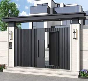 Portão Deslizante Automático Moderno para Pátio de Villa com Estrutura Robusta e Detalhes Decorativos - Product Image 2