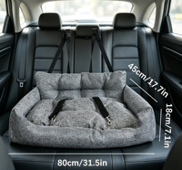 Lit pour chat moderne à motif uni, confortable, de voyage, avec rebord de sécurité, en tissu imperméable, rectangulaire, amovible et lavable, en carton, vente en gros