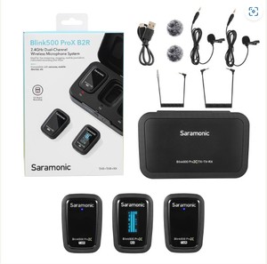 Saramonic Blink 500 Pro X <span class=keywords><strong>B2</strong></span> Sistema de micrófono Lavaliers con clip inalámbrico para <span class=keywords><strong>2</strong></span> personas de <span class=keywords><strong>2</strong></span>,4 GHz para cámaras - Product Image 6