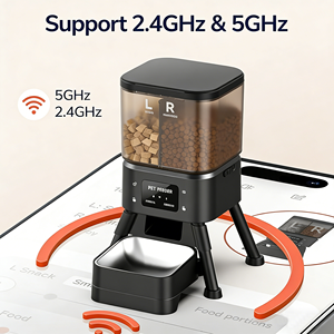 Comedero Automático para Mascotas de Gran Capacidad, 4L, Acero Inoxidable, Ecológico, de Doble Compartimento, para Perros/Gatos de Interior, con Control Remoto - Product Image 2