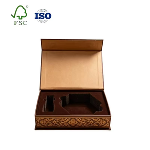 Luxury Magnetic <b>Book</b> Shaped Gift <b>Box</b> Custom Logo Embossed Premium Rigid Flip Top High End Elegant Packaging <b>Box</b> - Product Image 1