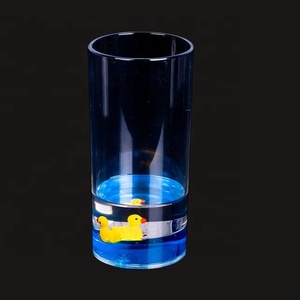 Taza de agua transparente para acuario, líquido para beber acrílico, reutilizable, para fiesta, flotador de aceite flotante para Hotel, oficina, 7 <span class=keywords><strong>OZ</strong></span> - Product Image 2