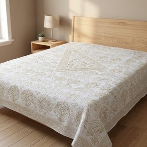 BORDADO A Mano HILO Trabajo CAMA SABANAS INDIA - Product Image 4