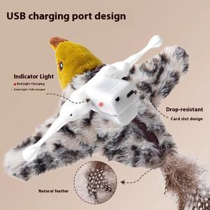 2025 nuovo giocattolo elettrico ecologico per animali domestici realistico prodotto giocattolo di peluche per gatti - Product Image 4