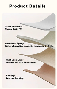 Tapis d'entrée moderne antidérapant en nappa épais, imprimé avec un motif abstrait, pour usage domestique, lavable, tapis de cuisine - Product Image 6