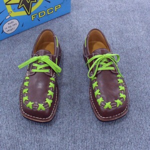 Mocasines de punta redonda 2025 para hombre, estilo nuevo de verano-otoño, zapatos derby de cuero genuino, zapatillas casuales de suela gruesa, a la moda - Product Image 2