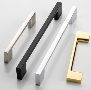 Modern <strong>Gold</strong> Brushed Nickel Square T-Bar Cabinet <strong>Pull</strong> Handles <strong>Drawer</strong> <strong>Pulls</strong> for Kitchen Bedroom Bathroom Wardrobe Living Room - Product Image 2