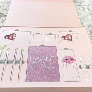 Biểu Tượng Tùy Chỉnh Trang Điểm Bộ Quà Tặng Kỳ Nghỉ Mỹ Phẩm Hộp Quà Tặng Bao Bì Hộp <span class=keywords><strong>Eyeshadow</strong></span> Lip Gloss <span class=keywords><strong>Eyeshadow</strong></span> Bàn Chải Thiết Lập Bao Bì Hộp - Product Image 2