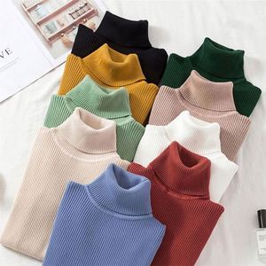 Suéter de cuello alto de punto acanalado transpirable para primavera, otoño e invierno, cálido y casual, venta al por mayor de fábrica - Product Image 1