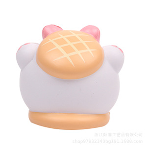 Oso de espuma de poliuretano con lazo rosa, juguete antiestrés de rebote lento para niñas de 5 a 7 años - Product Image 3