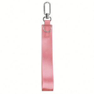Wholesale Embroidered Nylon Wrist Strap Keychain with Metal Hook Multi-Purpose Phone Bag Clothes Hanging <b>Tag</b> Custom Logo - Product Image 5