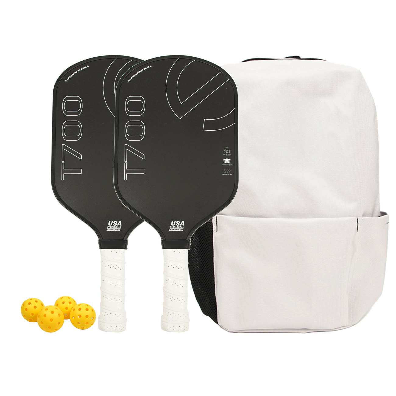 2 paddles 4ลูก1กระเป๋าหิ้ว