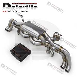 Section de silencieux arrière <span class=keywords><strong>sport</strong></span> à soupapes pour <span class=keywords><strong>Audi</strong></span> R8 V10 5.2L 2010-2013, son X-pipe actif amélioré, arrière d'essieu - Product Image 6