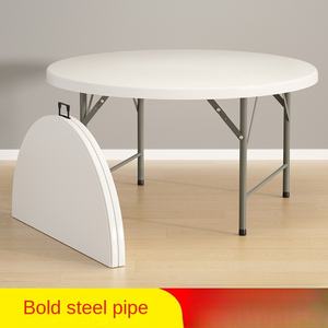 <span class=keywords><strong>Table</strong></span> à manger pliable moderne et simple 6555 avec cadre en acier, matériau plastique, grande <span class=keywords><strong>table</strong></span> de restauration en plein air pour <span class=keywords><strong>10</strong></span> <span class=keywords><strong>personnes</strong></span> - Product Image 4