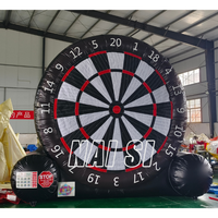 Jeu de fléchettes gonflable géant pour adultes et enfants, cible de fléchettes commerciale avec balles en velcro, jeux sportifs gonflables d'extérieur