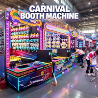 Jeu de lancer de balles aux couleurs fantaisie, équipement de stand commercial de kermesse et d'arcade, à monnayeur, avec distribution de tickets, pour centres commerciaux et parcs