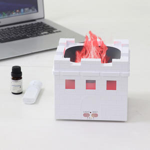 เครื่องเพิ่มความชื้นในอากาศ Beacon Tower ขนาด 0.5 ลิตร พร้อมไฟ LED รูปเปลวไฟ สำหรับบ้าน สำนักงาน เครื่องกระจายกลิ่นหอม เครื่องเพิ่มความชื้นในอากาศแบบตกแต่ง - Product Image 5