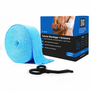 ORI-POWER Bande <span class=keywords><strong>tubulaire</strong></span> élastique jetable haute élasticité pour pansement des plaies, <span class=keywords><strong>bras</strong></span>, poignet, mollet, cuisse - Product Image 1