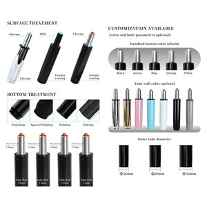 भारी शुल्क वर्ग 4 बिफ्मा प्रमाणित क्रोम इलेक्ट्रोप्लेटिंग गैस वसंत 100 मिमी 120 मिमी 140 मिमी स्ट्रोक गैस लिफ्ट - Product Image 4