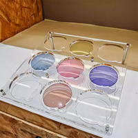 Présentoir de lentilles optiques vitrine vitrine acrylique Transparent équipement de présentoir de lentilles de lunettes de haute qualité