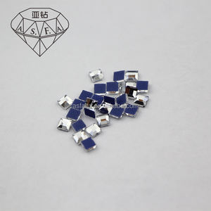 ASFA07 Square Hot Fix Shapes <b>Rhinestones</b> 3*3 MM Through Hot Fix Machine To Hotfix Crystal Apparel Decoration - Product Image 3