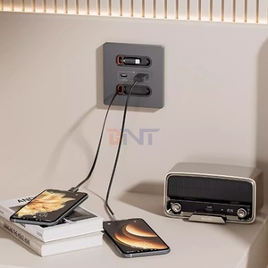 Boente 86*86mm ổ cắm nhà phổ USB cấu hình sét Type-C điện tường Ổ cắm điện USB A + C 10A Đánh giá hiện tại - Product Image 3
