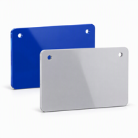 Plaque nominative personnalisée en PVC, plaque lisse vierge, différentes couleurs, impression de logo OEM pour l'étiquetage de marques d'équipements