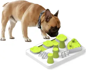 AFP Pet Treat Flip Lift Slide Treat Dispenser Toy Games Hot Sales Dog Puzzle Activity Boredom Flip Board For Dogs