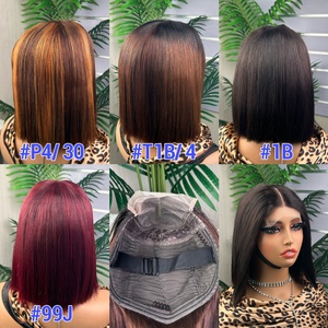 Virgin Hari <b>Bob</b> 4 by 4 Closure <b>Wig</b> Color Guarantee Hair - Product Image 1