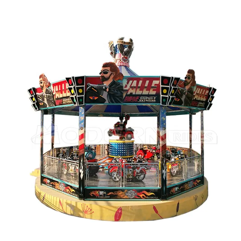 魅力的なカーニバルゲームは、遊園地の乗り物を安く購入しますキッズスリルテーマパークの乗り物バイクマニア
