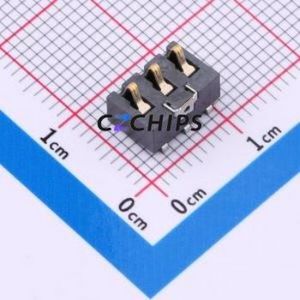 09H843000 Blade/Spring Contact Battery Connector SMD,P=3mm Connector - Product Image 1