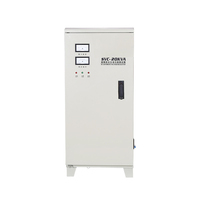 Régulateur de tension SVC triphasé avec affichage LED 50/60Hz Contrôle du moteur servo Matériel en cuivre Capacité 20-800KVA