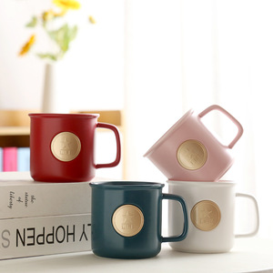 Tazza da <span class=keywords><strong>Caffè</strong></span> in Ceramica Personalizzata con LOGO, Stile Retrò di Lusso, Stampa con <span class=keywords><strong>Lettere</strong></span>, Colore Unico, Promozione per Regalo di Natale - Product Image 2