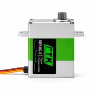 Servo Digital PTK 9497 MG-D HV con Motor Sin Núcleo Metálico CNC, Engranaje de Acero Inoxidable, 13.2kg, 0.066s, Programable, 4.8V-8.4V, para RC de Ala Fija TRX4