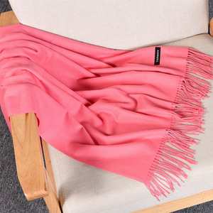 Moda Inverno Morbido Pashmina Sciarpa Delle Signore <span class=keywords><strong>Sciarpe</strong></span> Scialli Elegante Caldo del Commercio All'ingrosso Su Ordinazione Nappa Pianura Sciarpa di Cachemire Delle Donne - Product Image 5